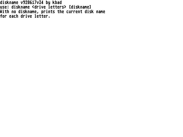 Diskname — screenshot 1